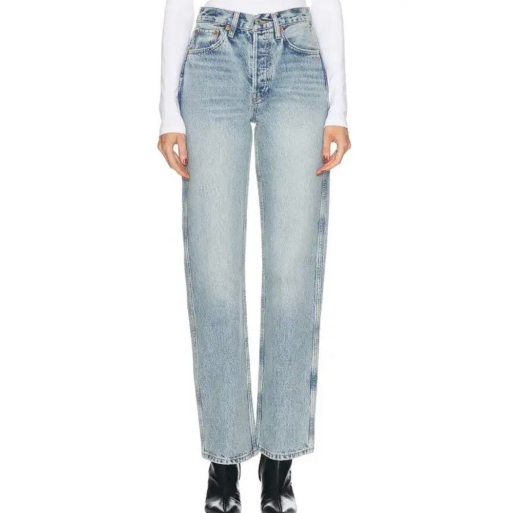 RE/DONE  90s High Rise Loose Jeans In Ojai Indigo Size‎ 28 NWT